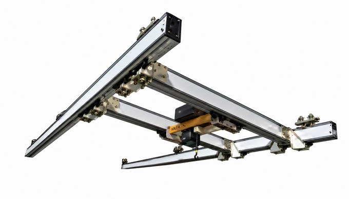 Double-Bridge Crane, Low Headroom aluminum crane configuration
