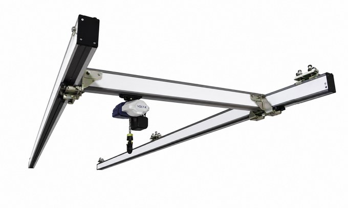 Single-Bridge Crane, Low Headroom aluminum crane configuration