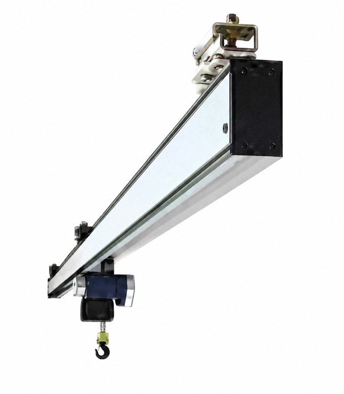 Straight Monorail aluminum crane configuration