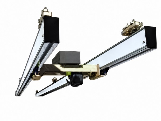 Twin-Rail Monorail aluminum crane configuration