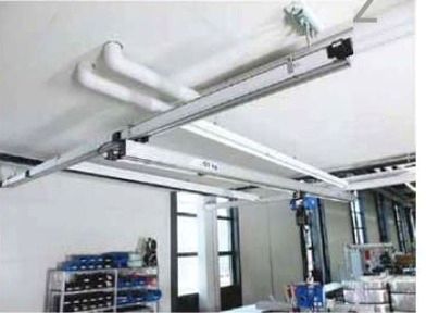 Aluminum profile running track with trolley